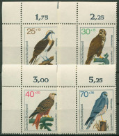 Bund 1973 Jugend: Greifvögel 754/57 Ecke 1 Oben Links Postfrisch (E308) - Ungebraucht