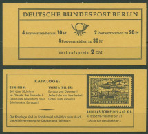 Berlin Markenheftchen 1966 Br. Tor Plattenfehler MH 5c PF III RLV III Postfrisch - Libretti