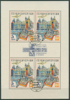 Tschechoslowakei 1967 PRAGA'68 Emblem Kleinbogen 1744 K Gestempelt (C96143) - Blocks & Kleinbögen