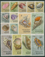 Kenia 1971 Muscheln Und Meeresschnecken 36/50 Postfrisch - Kenya (1963-...)