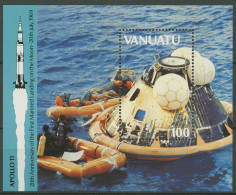Vanuatu 1989 20 Jahre Apollo 17 Bemannte Mondlandung Block 13 Postfrisch (C29279) - Vanuatu (1980-...)