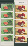 Thailand 1986 Einheimische Früchte Markenheftchen 1162/63 MH Postfrisch (C24776) - Thaïlande