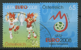 Österreich 2008 Fußball-EM Maskottchen 2706/07 Gestempelt - Gebraucht