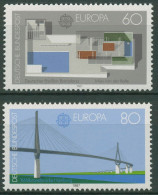 Bund 1987 Europa CEPT Moderne Architektur Köhlbrandbrücke 1321/22 Postfrisch - Ungebraucht