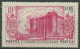Saint-Pierre Et Miquelon 1939 Französische Revolution 197 Mit Falz - Unused Stamps
