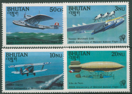 Bhutan 1983 Luftfahrt Flugzeuge 824/27 A Postfrisch - Bhoutan