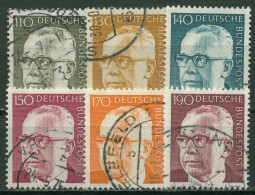 Bund 1972 Bundespräsident Gustav Heinemann 727/32 Gestempelt - Used Stamps