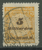 Deutsches Reich 1923 Korbdeckel 327 BP Gestempelt Geprüft - Used Stamps