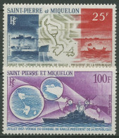Saint-Pierre Et Miquelon 1967 Besuch De Gaulles Schiffe 418/19 Postfrisch - Neufs