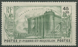 Saint-Pierre Et Miquelon 1939 Französische Revolution 194 Mit Falz - Ungebraucht