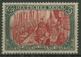 Dt. Reich 1915/19 Reichsgründungsfeier Kriegsdruck 97 A II Mit Falz Geprüft - Ungebraucht