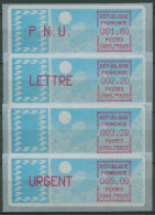 Frankreich AZM 1985 Taube Satz 1,80/2,20/3,20/5,00 ATM 6.11 Xd ZS 2 Postfrisch - 1985 Papier « Carrier »