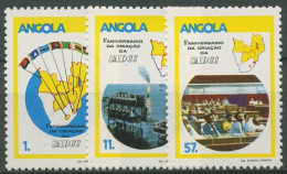 Angola 1985 Entwicklung Des Südl. Afrika Erdöl Flaggen 720/22 Postfrisch - Angola