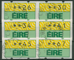 Irland Automatenmarken 1990 Freimarke Tastensatz ATM 2 S2 Gestempelt - Vignettes D'affranchissement (Frama)