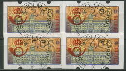 Schweden ATM 1992 Hauptpostamt Versandstellensatz, ATM 2 H S2 Gestempelt - Timbres De Distributeurs [ATM]