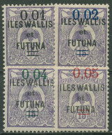 Wallis Und Futuna 1922 Marken Neukaled. Mit Aufdruck 29/32 Mit Falz, Haftstellen - Unused Stamps