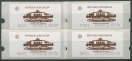 Indonesien 1994 Automatenmarken ATM Automat 1 Satz 4 Werte 1.1 Postfrisch - Indonésie