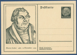 Dt. Reich 1933 450. Geburtstag Luthers Postkarte P 224 Ungebraucht (X40597) - Altri & Non Classificati