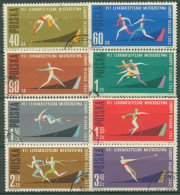 Polen 1962 Leichtathletik-Europameisterschaften 1338/45 A Gestempelt - Usati
