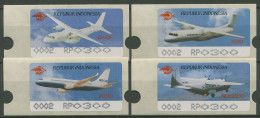 Indonesien 1996 ATM AIR SHOW Flugzeuge Automat 2 Satz 4 Werte, 3/6.2e Postfrisch - Indonesien
