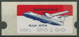 Indonesien 1996 Automatenmarke ATM Flugzeug Automat 1 RP 100, 2.1 Postfrisch - Indonesia