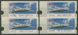 Indonesien 1996 ATM AIR SHOW Flugzeuge Automat 2, 4 Werte, 4.2e Gestempelt - Indonésie