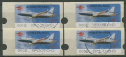 Indonesien 1996 ATM AIR SHOW Flugzeuge Automat 2, 4 Werte, 5.2e Gestempelt - Indonésie