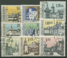 Tschechoslowakei 1965 Stadtansichten 1574/82 Gestempelt - Usados