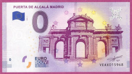 0-Euro VEAX 01 2020 PUERTA DE ALCALA MADRID - Prove Private