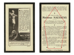 Matheus Naessens Wortegem Elseghem Elsegem 1933 Doodsprentje Bidprentje - Obituary Notices