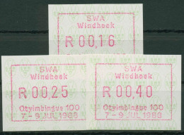 Südwestafrika 1988 Automatenmarken Satz 0,16/0,25/0,40, ATM 2.2 Postfrisch - Südwestafrika (1923-1990)