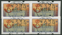 Schweden ATM 1992 Hauptpostamt Portosatz, ATM 2 H S4 Gestempelt - Timbres De Distributeurs [ATM]