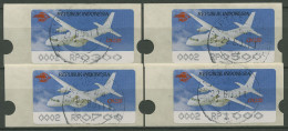 Indonesien 1996 ATM AIR SHOW Flugzeuge Automat 2, 4 Werte, 3.2e Gestempelt - Indonesien