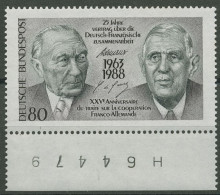 Bund 1988 Adenauer/de Gaulle 1351 UR Mit Bg.-Nr. Postfrisch - Neufs
