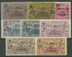 Wallis Und Futuna 1924 Marken Neukaled. Mit Aufdruck 33/40 I Ungebraucht, Mängel - Unused Stamps