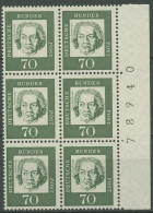 Bund 1961 Bedeutende Deutsche Mit Bogennummer 358 Ya Bg.-Nr. Postfrisch - Unused Stamps
