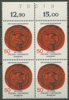 Bund 1977 450 J. Universität Marburg 4er-Bl M. Bogen-Nr. 939 Bg.-Nr. Postfrisch - Neufs