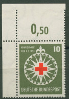 Bund 1953 125. Geb. Von Henri Dunant, Rotes Kreuz 164 Ecke 1 Postfrisch - Ongebruikt
