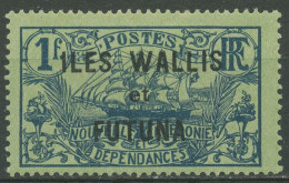 Wallis Und Futuna 1920 Marke Neukaled. Mit Aufdruck 15 Mit Falz, Haftstellen - Ongebruikt