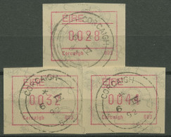 Irland Automatenmarken 1992 Versandstellensatz Automat 003 ATM 4.3 S1 Gestempelt - Franking Labels