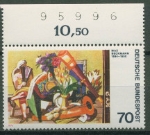 Bund 1974 Dt. Espressionismus Mit Bogenzählnummer 822 Bg.-Nr. Postfrisch - Neufs