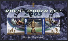 Australien 2003 Rugby-Weltmeisterschaft Block 51 Gestempelt (C24154) - Hojas Bloque