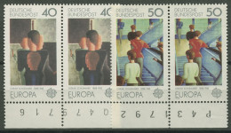 Bund 1975 Europa CEPT 840/41 Paar Mit Bogen-Nr. Postfrisch - Unused Stamps