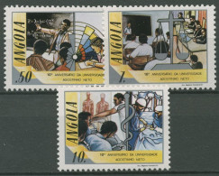 Angola 1986 10 Jahre Agostinho-Neto-Universität Jura Medizin 755/57 Postfrisch - Angola