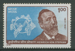 Indien 1981 Weltpostverein UPU Heinrich Von Stephan 865 Postfrisch - Ongebruikt