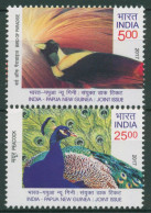 Indien 2017 Tiere Vögel Pfau Paradiesvogel 3305/06 Postfrisch - Neufs