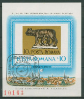 Rumänien 1978 Philatelie In Essen Romulus U. Remus Block 155 Gestempelt (C63332) - Blocks & Kleinbögen