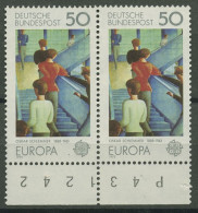 Bund 1975 Europa CEPT 841 Paar Mit Bogen-Nr. Postfrisch - Ungebraucht