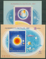 Rumänien 1981 Planeten Erde Mond Block 181/82 Postfrisch (C63334) - Blocks & Kleinbögen