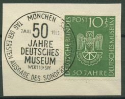 Bund 1953 50 Jahre Deutsches Museum München 163 ESST Briefstück - Oblitérés